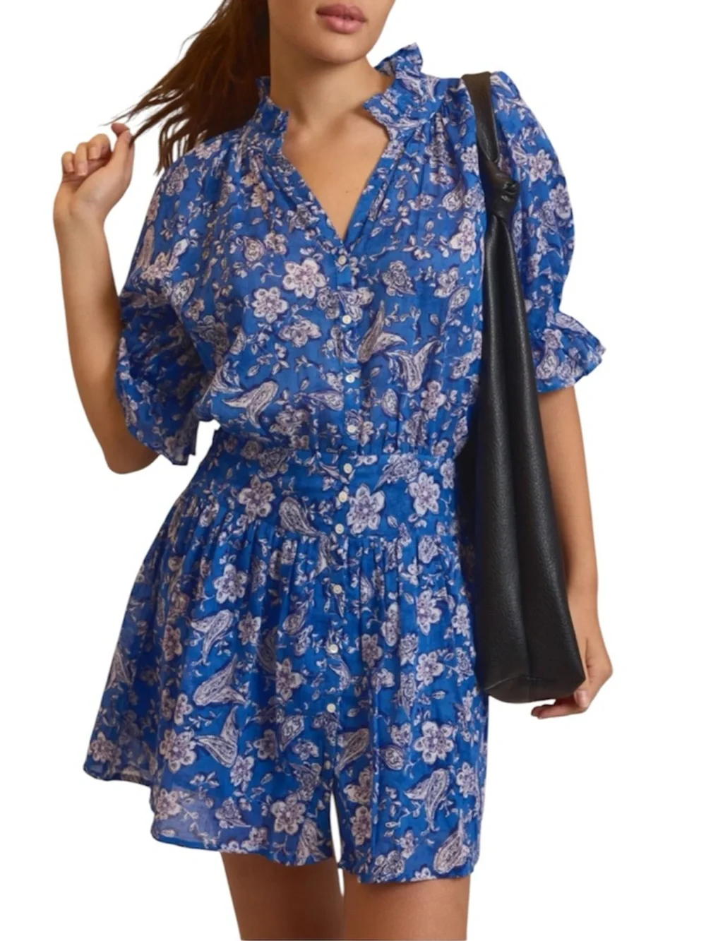 Anthropologie sundry mini dress perrin paisley size S - Picture 1 of 14